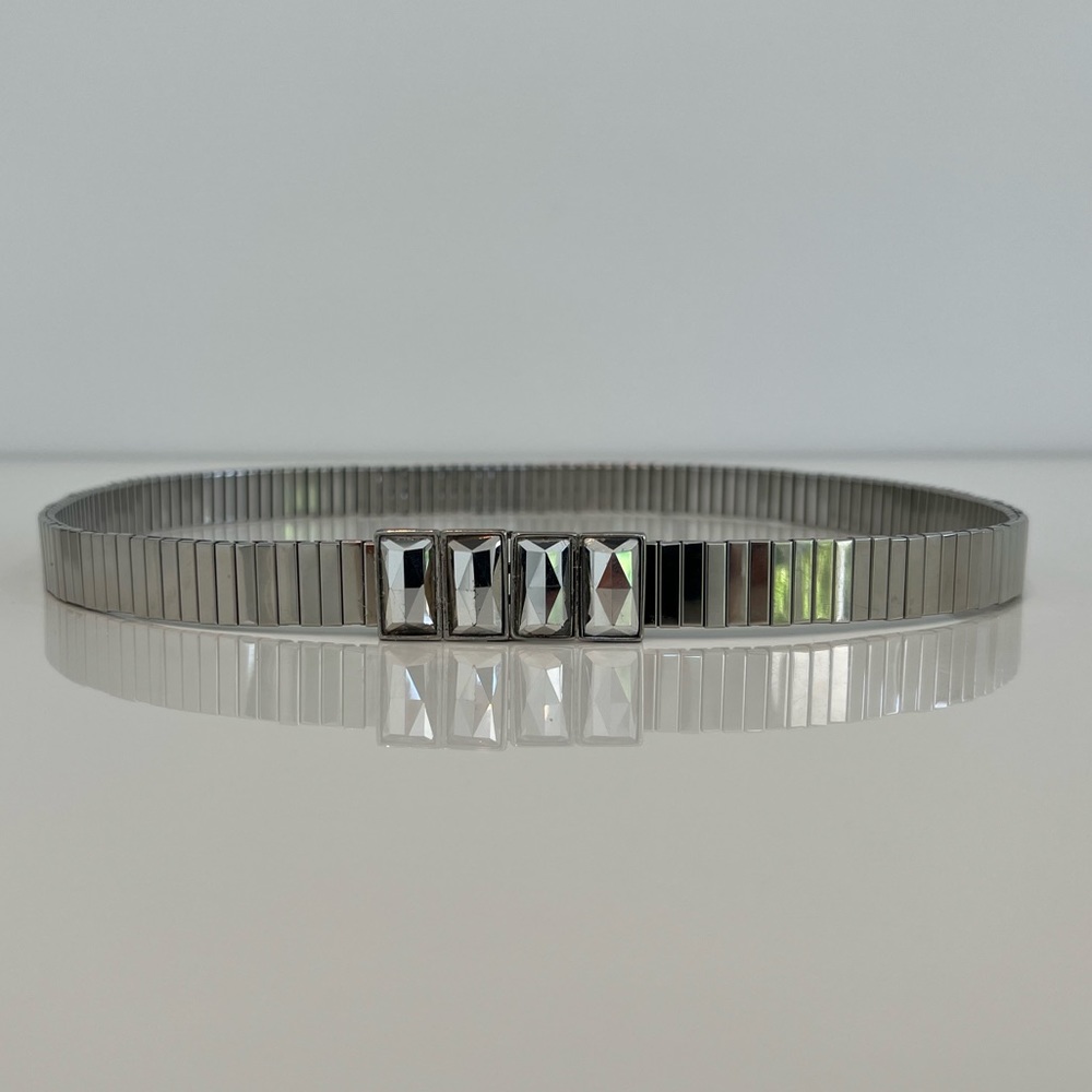 EXPANDABLE SILVER BELT ONE SIZE FITS ALL